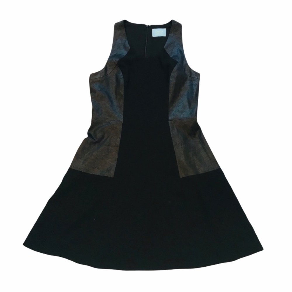 CECE**Black Leather look Dress**US 4-6 - Picture 2 of 6
